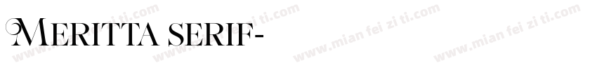 Meritta serif字体转换
